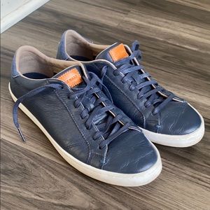 Cole Haan blue leather sneakers